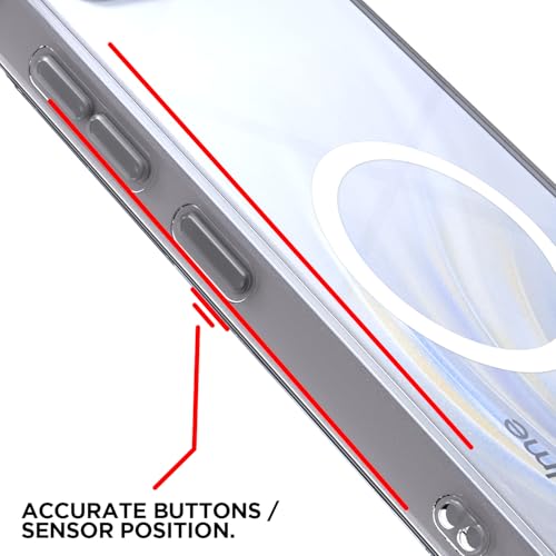 Image of Pikkme Back Cover for Realme 16 5G Mag-Safe Shockproof PC + TPU Protective Case Magnetic Support Bumper Case (Transparent Mag-Safe)