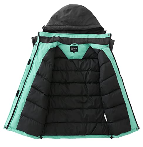 Image of Women's Waterproof Ski Jacket Hooded Snowboard Coat Warm Winter Snow Jackets