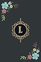 L : Monogram Initial l Notebook : Notebook / Journal (6x9 120 Pages) 1653752149 Book Cover