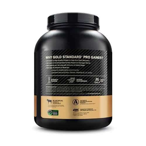 Optimum Nutrition Gold Standard Pro Gainer Protein, Vanilla Custard, 5 LB - image 9