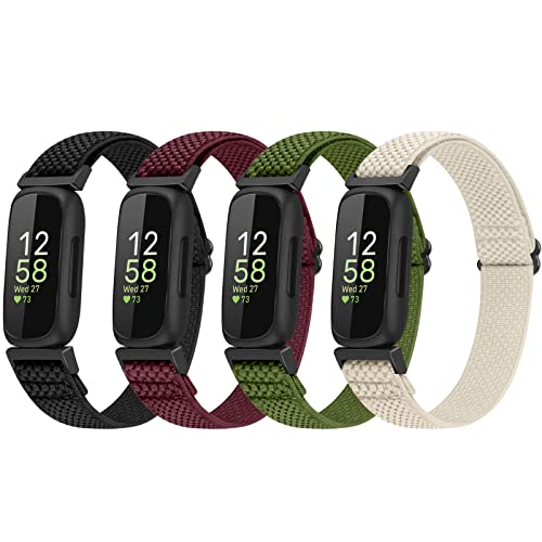Vodtian 4 Pack Bands Compatible with Fitbit Inspire 3/Inspire 2/Inspire/Inspire HR/Ace 3/Ace 2 Band,