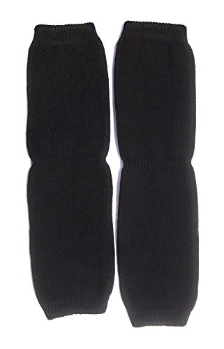 Image of Knee Warmers, Woolen Knee Cap Leg Warmer | Unisex Elastic Support Leg Knee Warm & Winter Protector Knee Cap /Knee Jacket - Fully Stretchable (Black Color) - Pack of 3