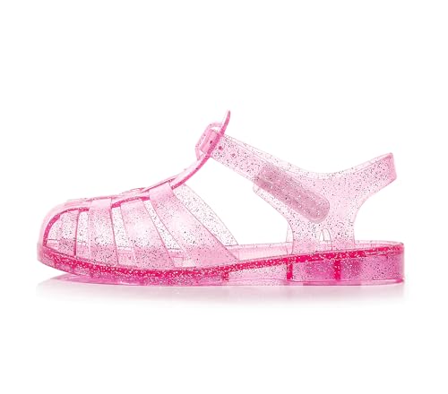 Dongni Princess Costumes Jelly Flats Shoes, Closed toe beach summer shoes Dress Up Sandals for Little Girls, Toddler or Kids2