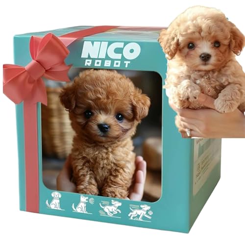 Perro Robot con IA (2025), Cachorro Robot Inteligente Y Realista Que Actúa como Un Cachorro Real: Camina, Ladra Y Mueve La Cola, Ideal For Amantes De Las Mascotas.(A#)