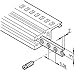 34561384, Threaded Insert - Steel Zinc-Plated - 431.3mmL x 5mmH x 2mmD (10 Items)