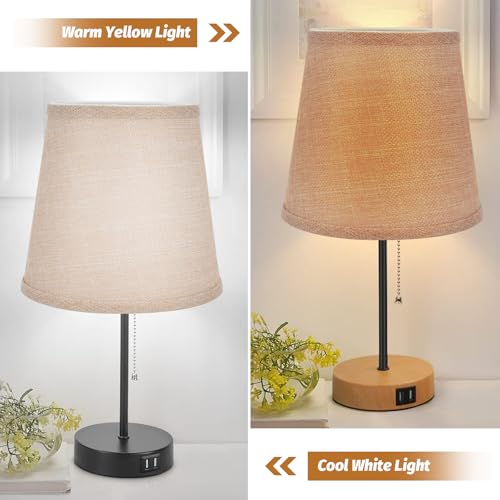 2 Pcs Lamp Shades, Lampshades for E14 Screw, 6 inch Fabric Lampshade, Tapered Drum Light Shade for Table Lamps and Floor Lamps, Decorative Lampshade (Apricot) - Image 5