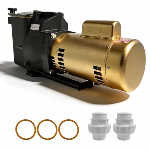 Super Pool Pump 3HP w/Filter Basket 115/230V Single Speed for Both In & Above Ground W3SP2625X30 Replacement for Hayward W3SP2621X25 W3SP2615X20 W3SP2610X15 W3SP2607X10