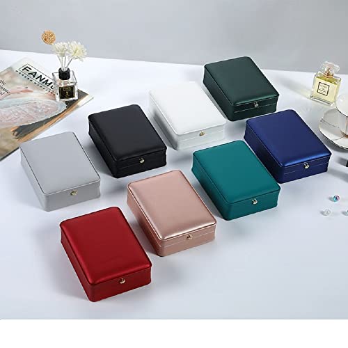 Junninggor ML Wedding Jewelry Set Premium Leather Box Necklace Earring Ring Display Case Storage Holder thumb #6