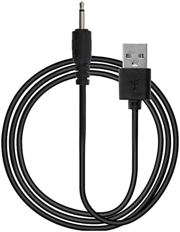 Massager Wand Fast Charging Cable,Replacement 5V Power USB Charger Wire to DC 2.5mm for Wireless Massager (Black)