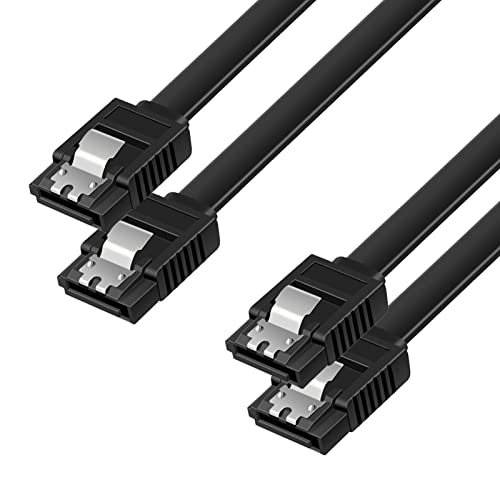 SATA Cable III, UV-CABLE 2 Pack SATA Cable III 6Gbps 18-Inch Straight HDD SDD Data Cable with Locking Latch 18 Inch Compatible for SATA HDD, SSD, CD Driver, CD Writer - Black(18 in, Black, 2) SATA Cable III, UV-CABLE 2 Pack SATA Cable III 6Gbps 18-Inch Straight HDD SDD Data Cable with Locking Latch 18 Inch Compatible for SATA HDD, SSD, CD Driver, CD Writer - Black(18 in, Black, 2)