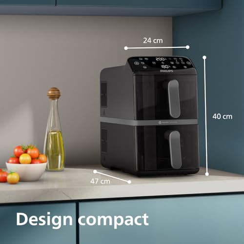 Philips Airfryer Série 4000 VerticalDuo 10L
