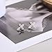 Rnivida 925 Sterling Silver Cross Stud Earrings for Women,Hypoallergenic Small Cross Earring