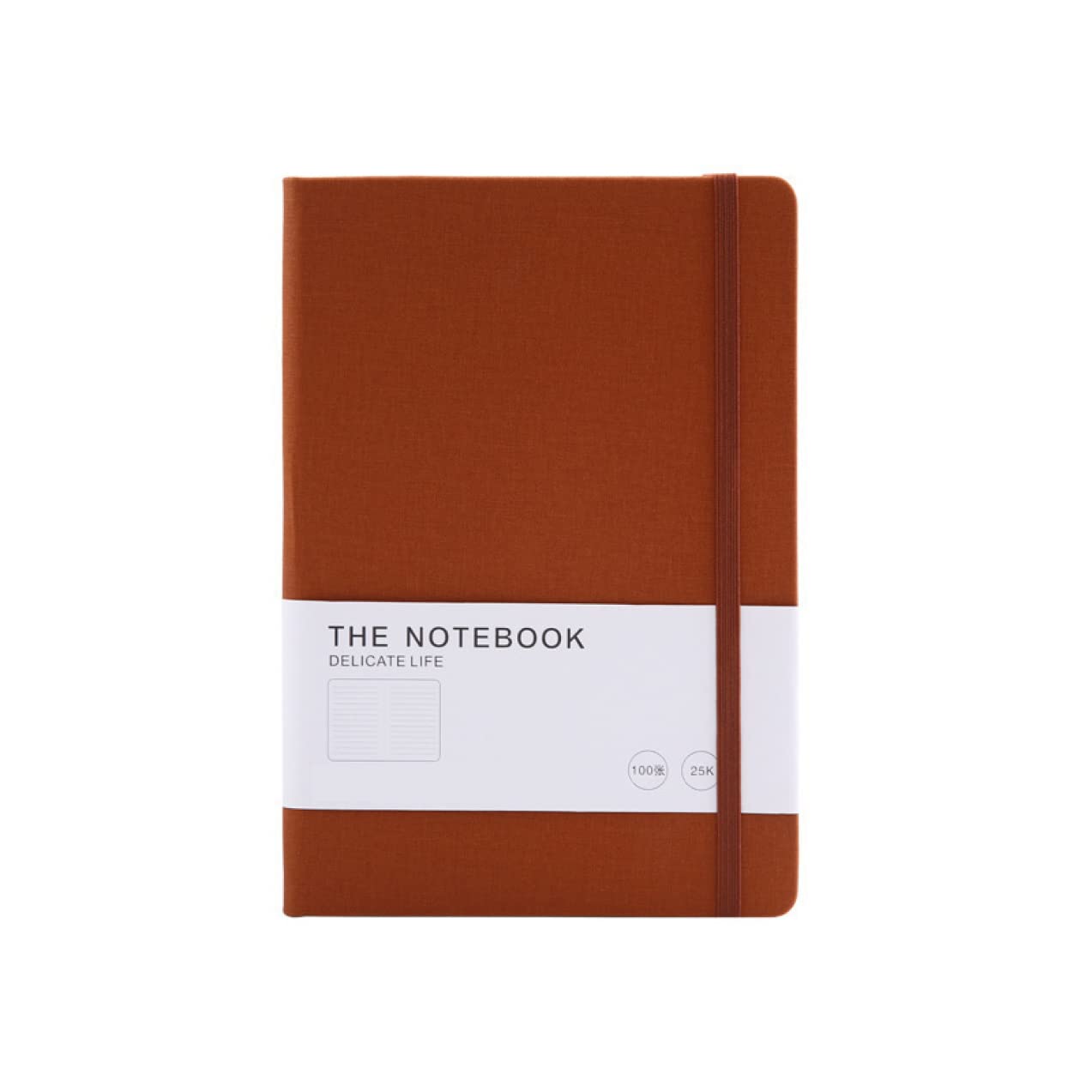 Amazon | QQZSG ノート シンプル ノートブック ハードカバー ブラウン  