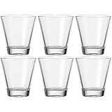 Leonardo Ciao Trink-Gläser, 6er Set, spülmaschinengeeignete Wasser-Gläser, Trink-Becher aus Glas, Saft-Gläser, Getränke-Set, 215 ml, 012666