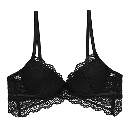 Soutien-gorge armatures dentelle noire WENJUN 70D sous-vêtement transparent réglable