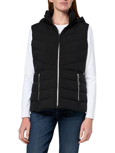 Image of Nautica Women's Stretch Puffer Vest - Water-resistant Transitional Outerwear Layer With Detachable Hood