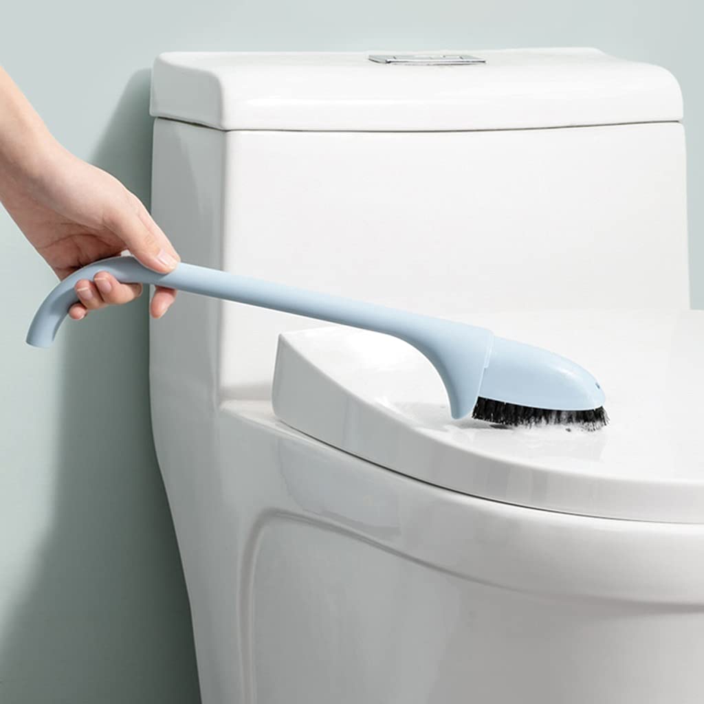 Set di spazzole TET morbide in Nylon e Lana con Immagine speculare, Senza vicoli ciechi, Accessori per Il Bagno di casa, Strumento di Pulizia (Blu Bianco)