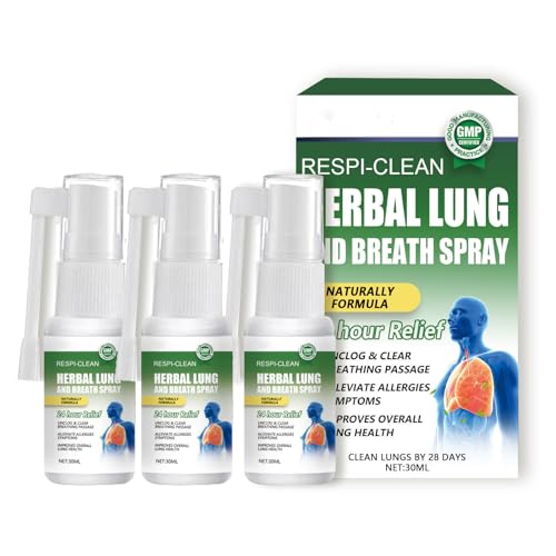 Spray poumons nettoyage facilite la respiration Ingrédients Naturels