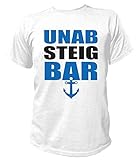  Artdiktat Herren T-Shirt  Unabsteigbar  Hamburg  Kult Größe XXL, weiß