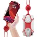 Universal Cell Phone Lanyard Holder, Silicone Neck Strap Smartphone Case for iPhone Xs Max XR X 8 7 6S Plus Samsung Galaxy S10 S9 S8 Note 9 Pixel 3 XL, Phone Tie Series (Red)