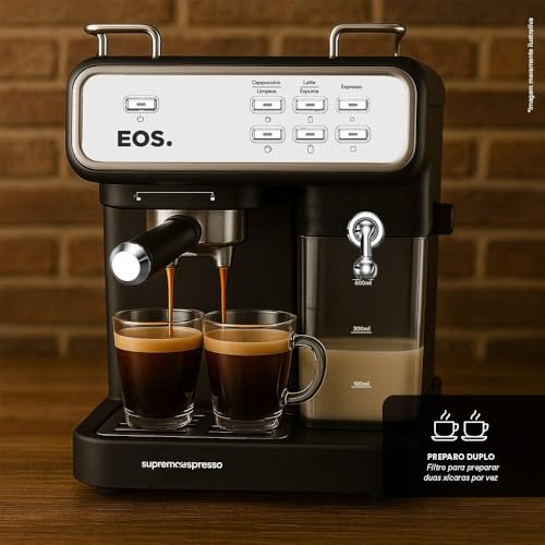 Cafeteira Espresso 3 em 1 Eos Prepara Espresso, Latte e Cappuccino com 20 Bar de Pressão Inox Ecf07ec 220v - Imagem 6