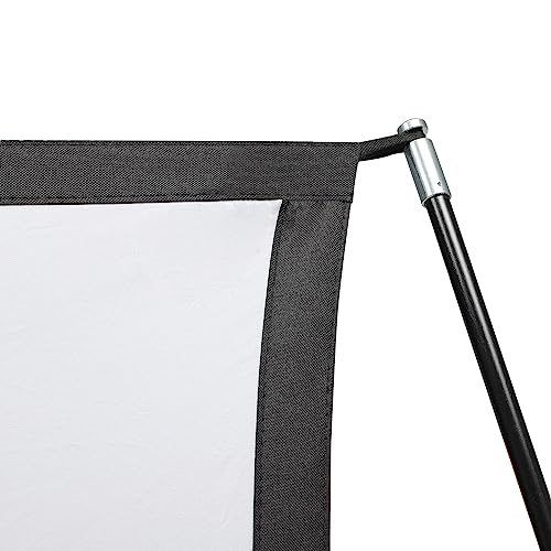 Pantalla para proyector portátil con soporte 100 pulgadas miniatura 3