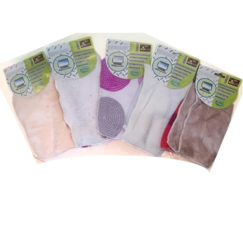 Image of Premium Microfiber Cleaning Cloths 20 x 20 cm - Ultra Soft, Lint-Free, Reusable - Pack of 2 (2 Pcs Each Pack) for Home, Kitchen, Glass, Furniture & Car Detailing