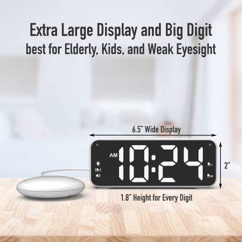 Extreme Powerful Vibration Alarm Clock + Extra Loud Alarm for Heavy Sleeper/Deaf/Hearing Impaired - Image 3