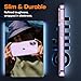 TAURI for iPhone 17 Case, Anti-Yellowing with Screen Protector, Military-Grade Protection Shockproof Slim Phone Case for iPhone 17, Clear