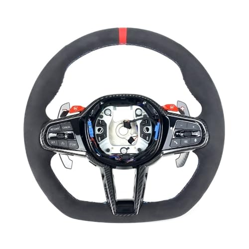 Compatible For BMW M2 M3 M4 G80 G82 G83 G87 G30 G31 G32 G01 Old And New Update Carbon Fiber/leather Display Steering Wheel(Optio