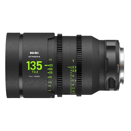 Image of NiSi, Athena Prime 135mm T2.2 Full Frame Cinema Lens - E Mount Compatible with Sony Drop-In Filter, Micro-Contrast Control, Soft Bokeh, Uniform Weight, Ultra-Low Chromatic Aberration and Quality Image