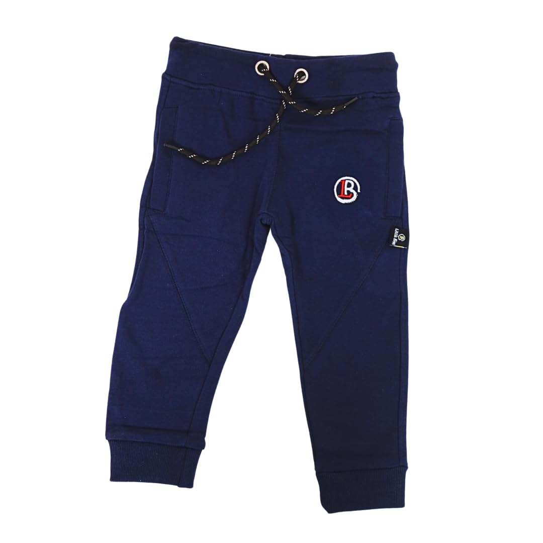 Baby Boy's All-Season Ribbed Jogger Pants, Soft and Stretchy Comfort