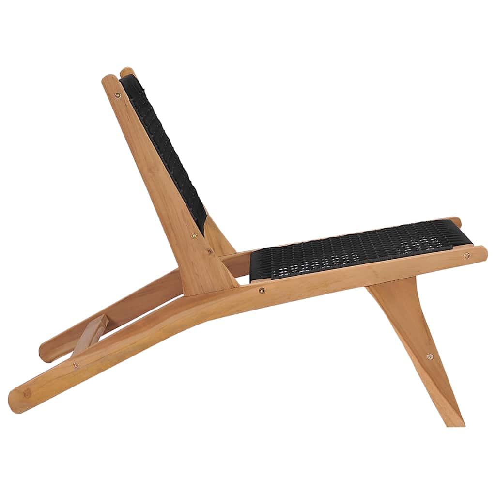 SYDE Sdraio in teak con poggiapiedi rimovibile