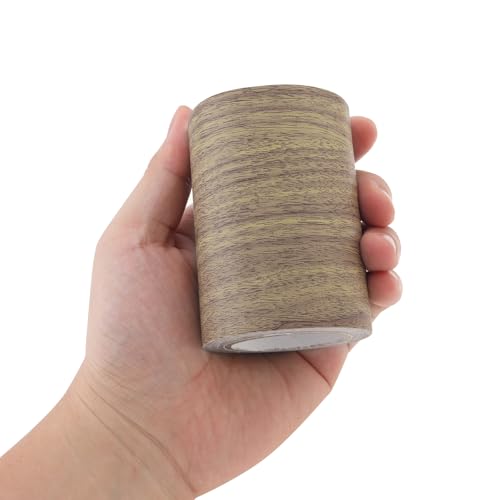 Image of Wood Grain Tape, 3.15inch x 15ft Self Adhesive Wood Grain Repair Tape for Floors, Furniture,Doors, Trim Effect Colored Duct Tape Brown Pine