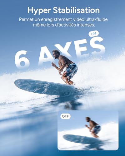 SJCAM SJ11 Bundle-Caméra d'action Double écran,Portable,Anti-Tremblement,Camera Sportive 30 m Imperméable,Enregistrement 100 Minutes,Caméra d’Action 4K idéale pour Une Utilisation Quotidienne,64G – Image 6