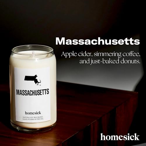 Homesick-Scented-Candles-for-Home-Massachusetts-1375-oz-Long-Lasting-Soy-Wax-Jar-Candle-for-Women-Men-for-All-Occasions-60-80-Hours-Burn-Time-Notes-of-Coffee-Apple-Cider Homesick Scented Candles for Home Massachusetts 1375 oz Long Lasting Soy Wax Jar Candle for Women Men for All Occasions 60 80 Hours Burn Time Notes of Coffee Apple Cider