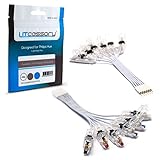 Litcessory Controller to 6-Pin Adapter for Philips Hue Lightstrip Plus (Hardwired Version, White - Standard 6-PIN V3)