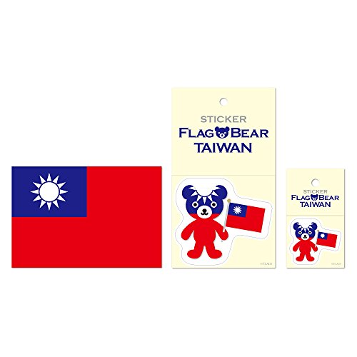 ムーングラフィックス ステッカー ポストカード 国旗 台湾 SET58