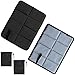 Nesloonp - Alfombrilla para Asiento Plegable 2 uds Esterilla Plegable para Sentarse aislada térmicamente portátil Impermeable para Sentarse cojín con Bolsa de Almacenamiento para picnics (Negro)
