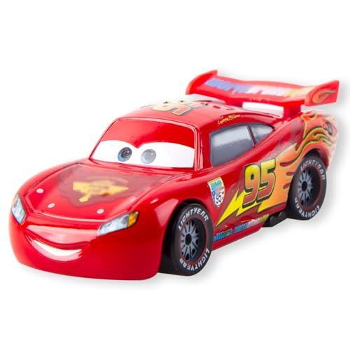 Luclay Model Car Red 1 Stück Spielzeug Automodell, Lightning Kinderspielzeug - Detailreich Gestaltete Autos für Jungs, Sammler und Spielzeugliebhaber-Geschenke für Geburtstagsfeiern