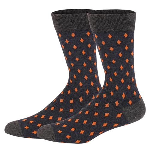 Image of HHX YONLEE Dress Socks 5 /6 /10 Pairs Crew Argyle Colorful Cotton Novelty Casual Happy Fun