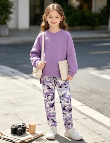 Image of Girl Clothes Sweatshirt Pullover Leggings Tracksuits Outfit 2PC Girls Clothes Size 6-14