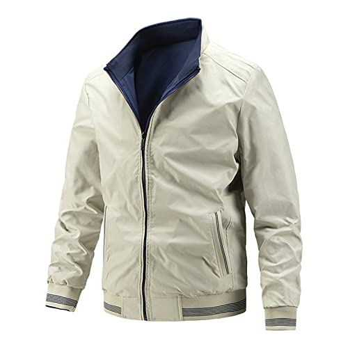 Veste bombardier homme coupe-vent DGKaxiyaHM contre le froid du printemps