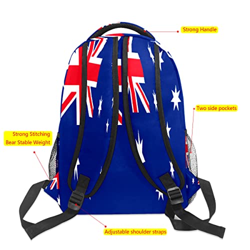 Girls Backpack For Teen Kid Lightweight Travel School Bag Australia Flag Casual Daypack Laptop Backpacks For Men Women #TOP1