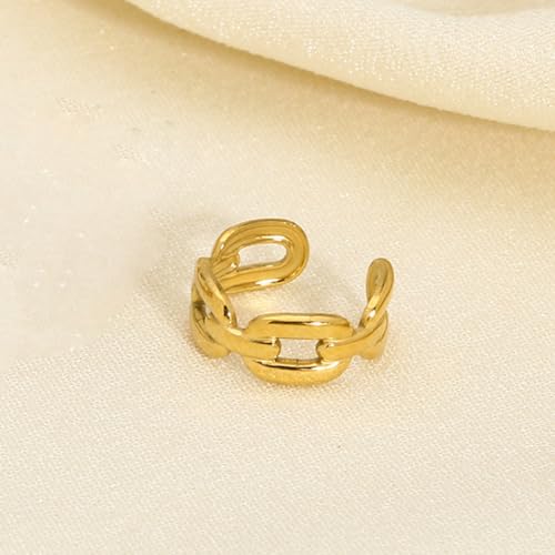 Image of Ear Cuffs Non Piercing Chunky Ear Cuff Earrings for Women Non Tarnish Clip on Cartilage Earrings Trendy Jewelry No Pierced Ears Fake Earring Set Fashion Accessories Jewelry Birthday Gifts