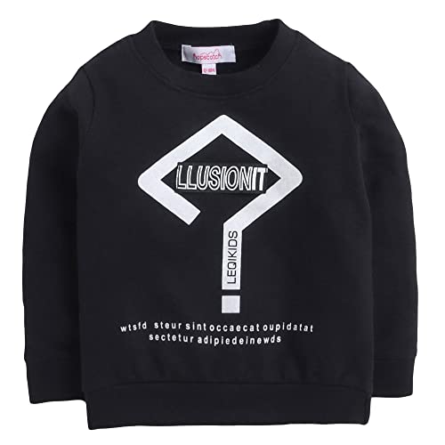Image of Hopscotch Boys Cotton Sweatshirt and Joggers Set