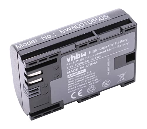 Batteria ricaricabile per macchina fotografica, camera, reflex | Ogni cella della batteria è testata