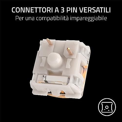 Pacchetto di interruttori meccanici - Interruttore tattile arancione (Ottimizzato per il gioco, Durata di 100 milioni di tasti, Connettori versatili a 3 pin) - Tastiera gaming - Immagine 6