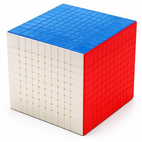Image of Hawkister MoYu MeiLong 10x10x10 Speed Cube Stickerless | Professional 10x10 Big Cube Puzzle | Smooth Turning & Anti-Pop Design, Compact 84mm High-Order Logic Brain Teaser for Advanced Solvers