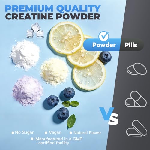 Image of Creatine Monohydrate Powder - Unflavored - 42 Servings | 5g of Creatine Monohydrate - Supports Muscle, ATP Production, Energy, Strength - Vegan, Gluten Free